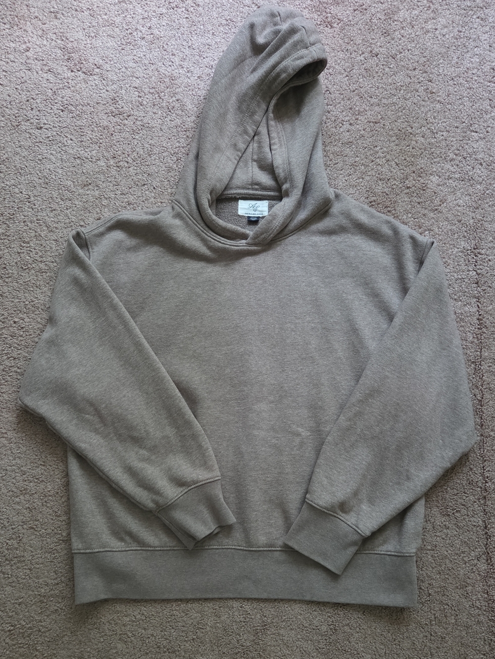 American Eagle Outfitters Taupe Hoodie Sweatshirt